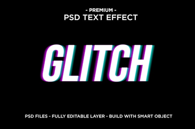 Glitch Text Effekt Vorlage