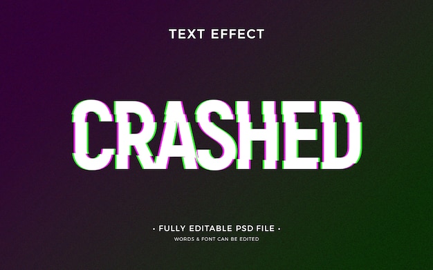 PSD glitch texteffekt