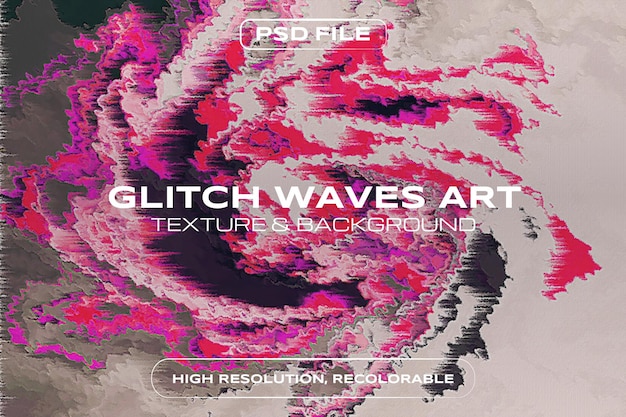 Glitch-Wellenkunst