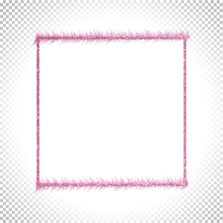 PSD glitter coração rosa piscando decoração de brilho pálida moldura de dia dos namorados fora