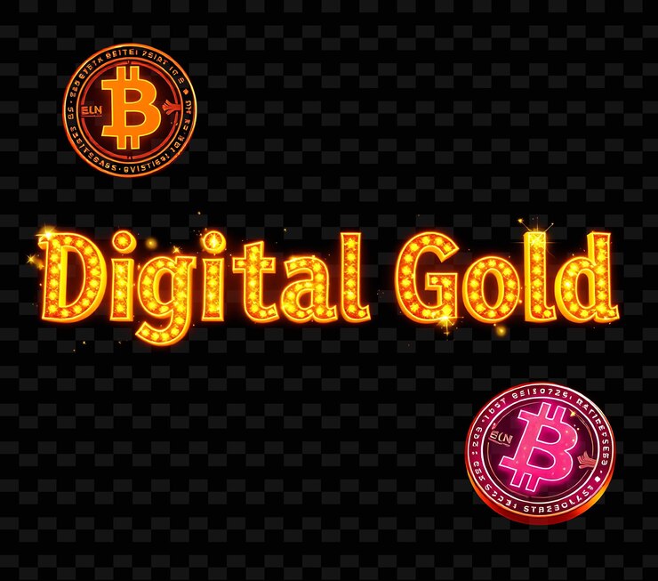 PSD glittering digital gold texto centelleo en neón carmesí y brillante mandarina brillantes barras de oro y