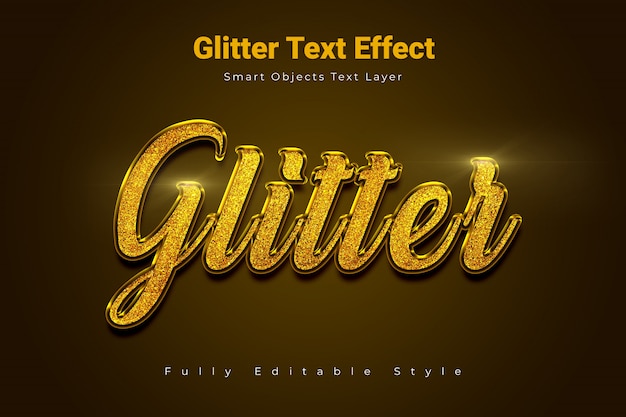 Glitzer-Texteffekt