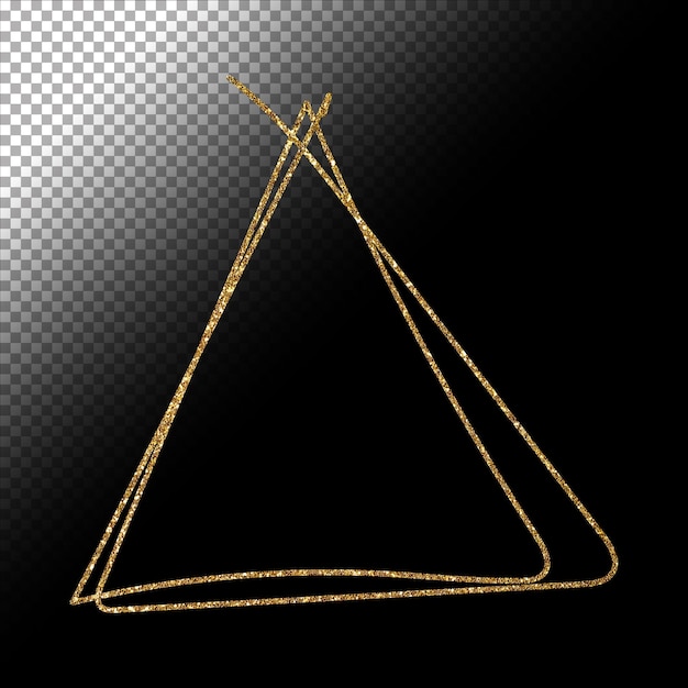 Glitzergoldrahmen und abstrakte Dekoration