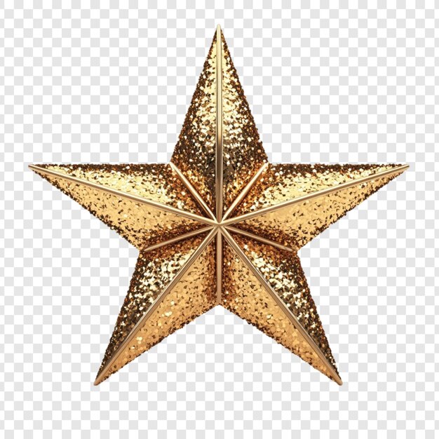 Glitzerndes Goldstern Festdekorationsornament