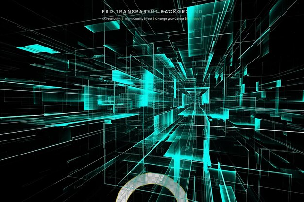 global business internet network connection on transparant background