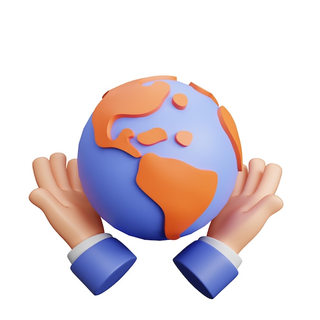 Global Career Icon 3D Trabajo y carrera