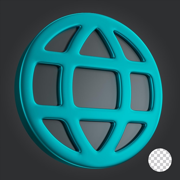 Globe 3d icon