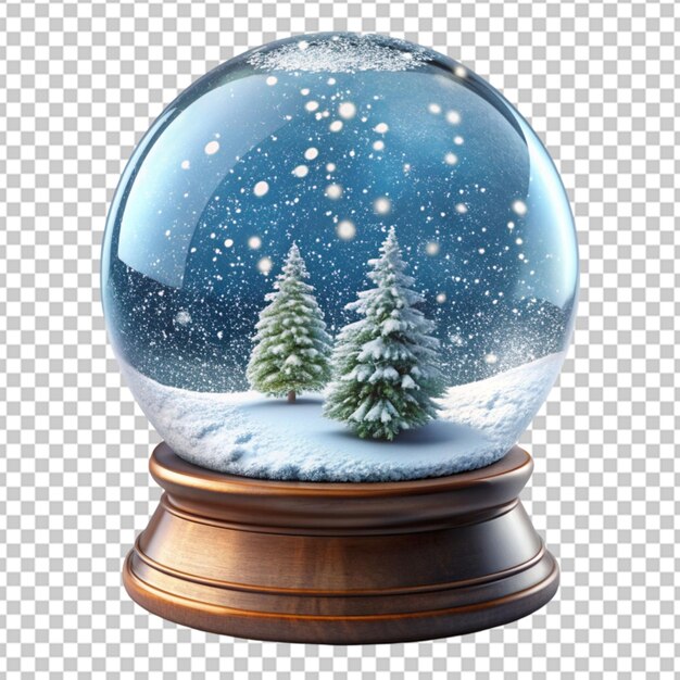 PSD globe de neige à boule de cristal png