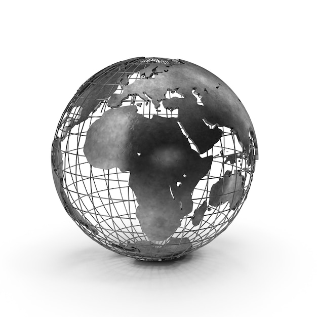 Globe noir et or premium Globe élégant pour les concepts mondiaux Design de luxe et géographie Relate