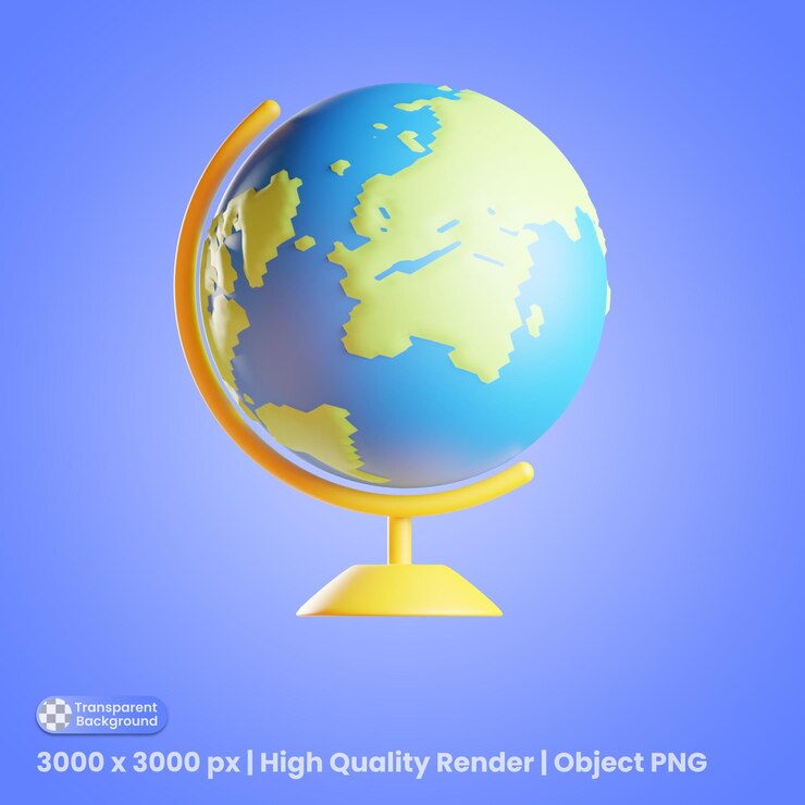 globo 3d illustrazione