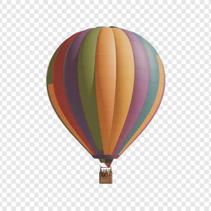 PSD globo de aire 3d aislado sobre un fondo transparente