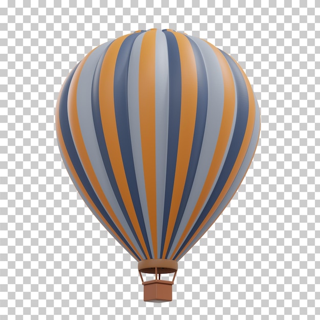 Globo de aire caliente de renderizado 3D aislado