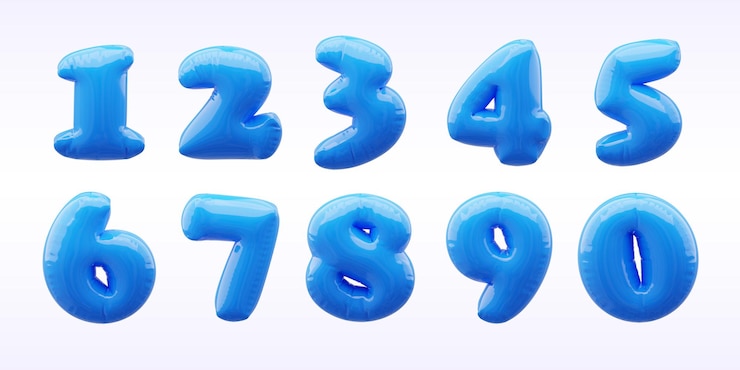 PSD globo del alfabeto 3d
