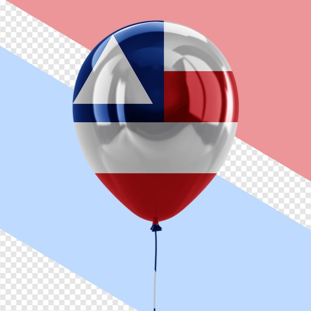 El globo de la bandera de Bahía