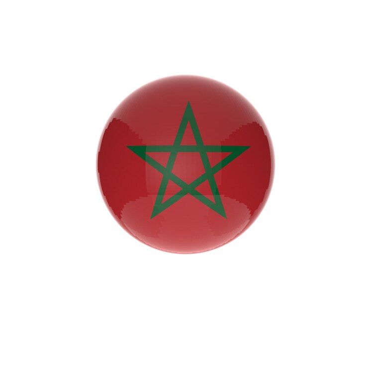 PSD el globo de la bandera marroquí