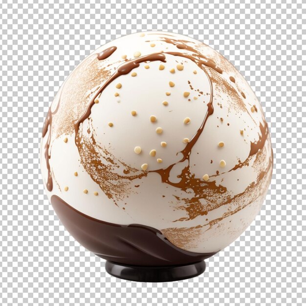 PSD globo de chocolate blanco