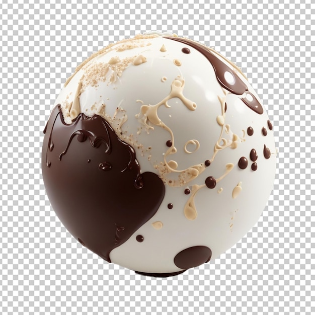 globo de chocolate blanco