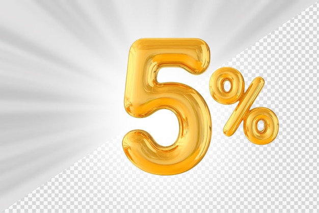 globo dorado 5 por ciento