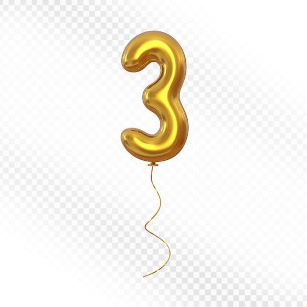 El globo dorado número 3