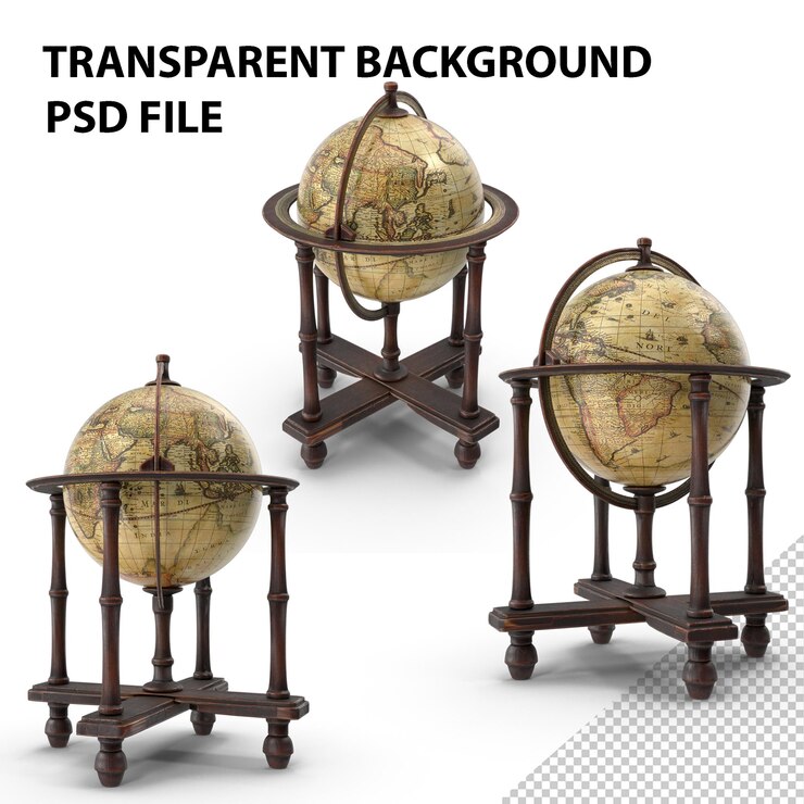 PSD globo medieval de papúa nueva guinea