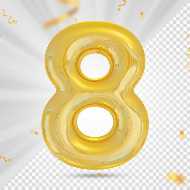 Globo de oro número 8