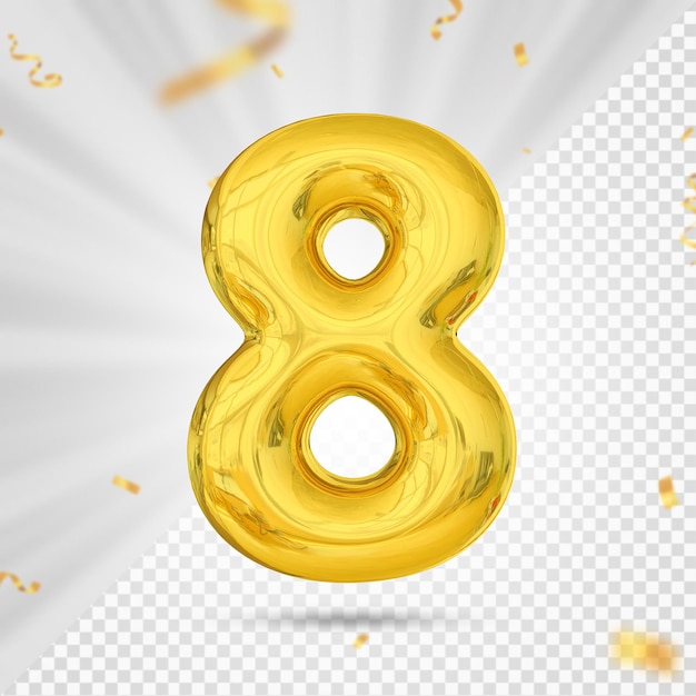 Globo de oro número 8