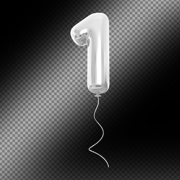 Globo de plata número 1
