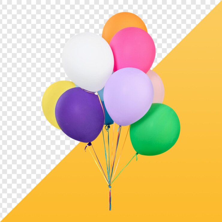 PSD globos coloridos