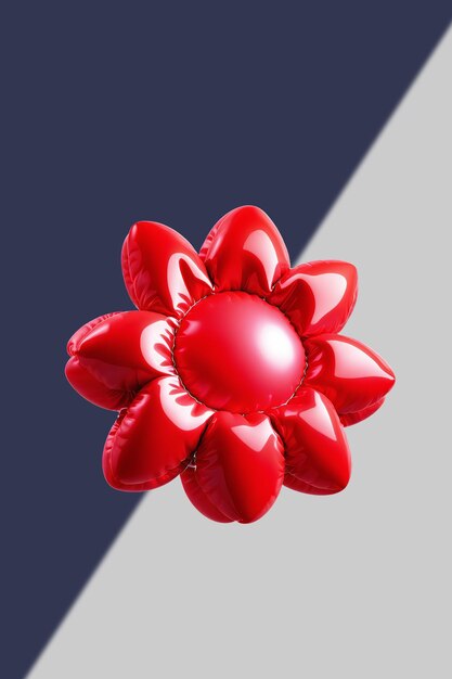 PSD los globos de flores son rojos.