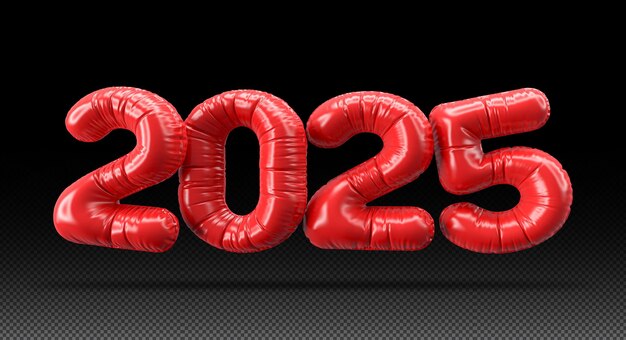 globos rojos con el número 20 sobre un fondo negro