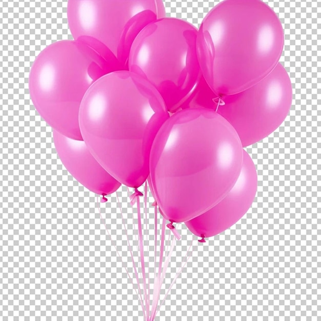 Los globos rosados