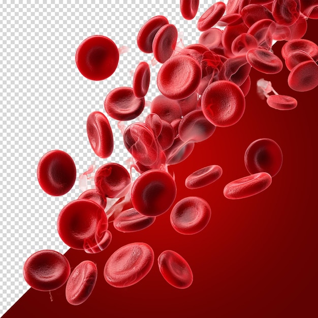 PSD des globules rouges isolés sur des globules blancs