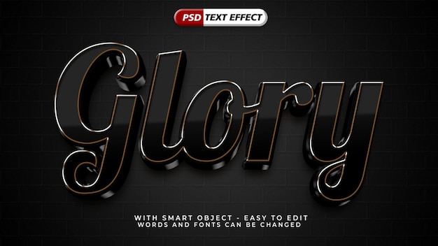 Glory 3d-texteffekt