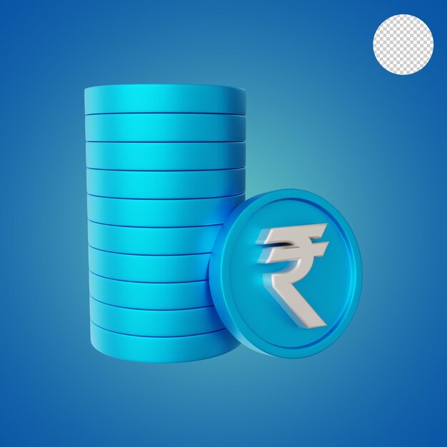 Glossy Coins Money Rupee Icons für ux ui Web Mobile Apps
