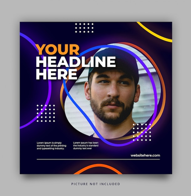 GLOW STROKE INSTAGRAM TEMPLATE