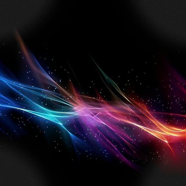 glowing abstract wave