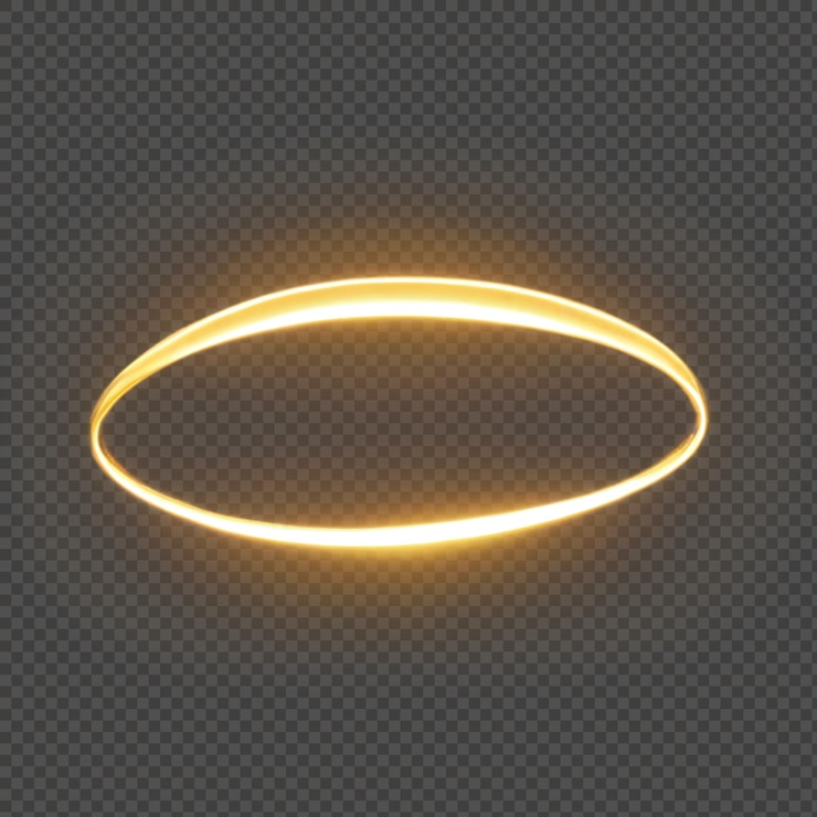 PSD glowing light halo isolated transparent background png