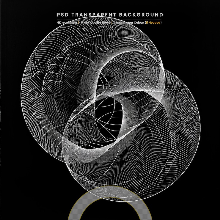 PSD glowing points on black background