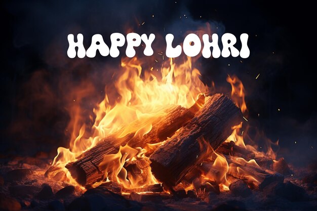 PSD glückliche feier des lohri-festes