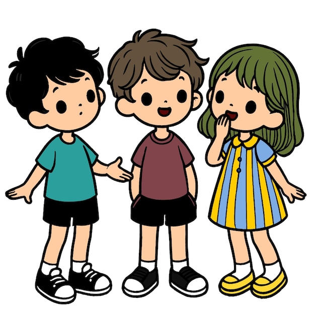 Glückliche Kinder spielen zusammen
