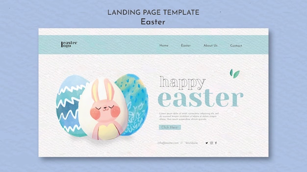 Glückliche Ostertag-Landingpage