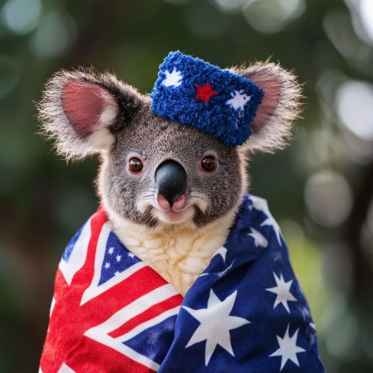 PSD glücklicher australien-tag, 26. januar, social-media-flyer, web-banner
