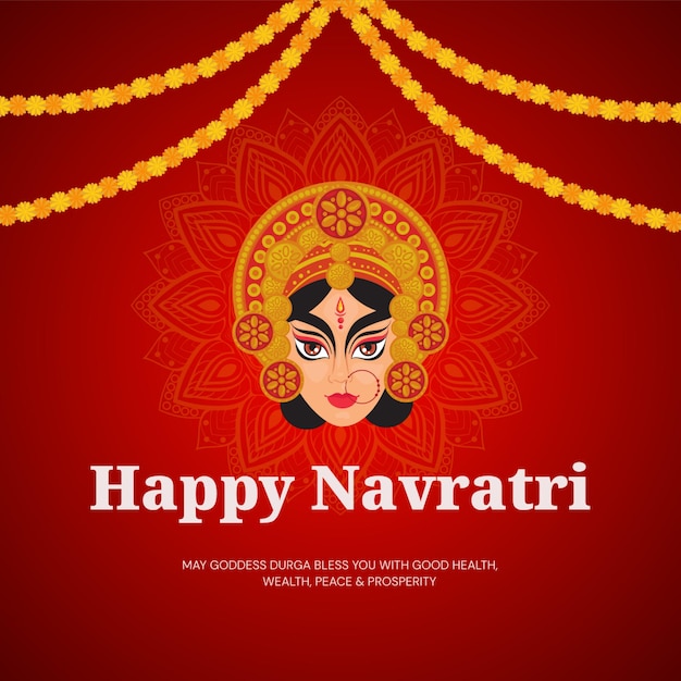 Glücklicher Navratri Grüß India Festival Instagram Post