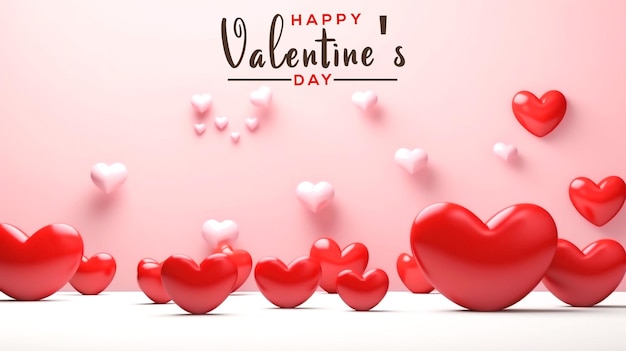Glücklicher Valentinstag Hintergrunddesign