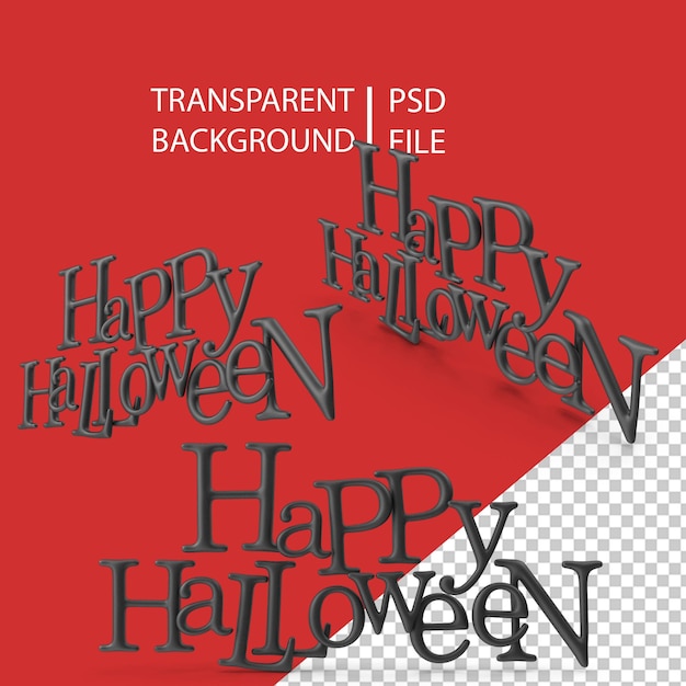 PSD glückliches halloween-symbol png