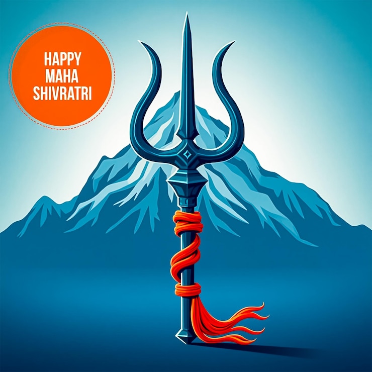 PSD glückliches maha shivratri social-media-design