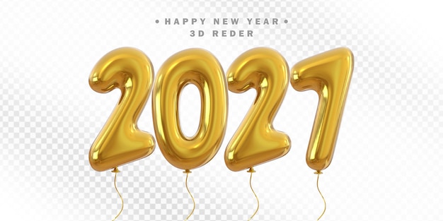 Glückliches Neujahr 2027 Goldballons