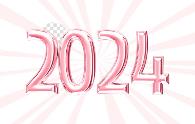 Glückliches Neujahr Gold 3D-Rendering