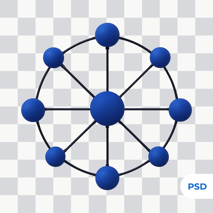 PSD glühende karte miteinander verbundener umlaufbahnen globales netzwerk-technologie-konzept
