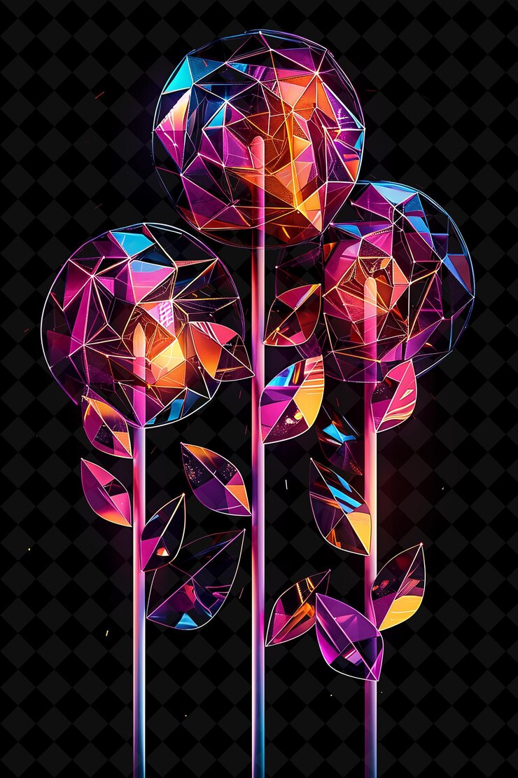 PSD glühende lollipop-süßigkeiten in einer geometrischen collage tra neon color food drink y2k-kollektion
